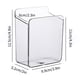 thumbnail image 3 of Organizador de pared de plástico transparente con cinta adhesiva | Soporte para artículos pequeños con orificio de carga para celulares, controles remotos y bolígrafos | Ahorra espacio en la, 3 of 7