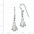 thumbnail image 2 of Sterling Silver Rhodium Plated Christmas Tree Dangle Earrings QE11964, 2 of 2