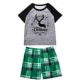 thumbnail image 2 of cllios Christmas Pajamas for Family, Adults and Kids Baby Holiday Xmas Sleepwear Set Short Sleeve Crew Neck Pj Tops Shorts 2 Piece Outfits for Family Holiday Xmas Gifts, 2 of 3