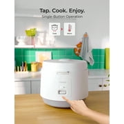 CUCKOO Basic Rice Cooker 10-Cup Uncooked / 20-Cup Cooked, Large Rice Maker and Warmer with Nonstick Inner Pot, Easy to Use with Auto Keep Warm, Includes Steam Tray, White (CR-1095)