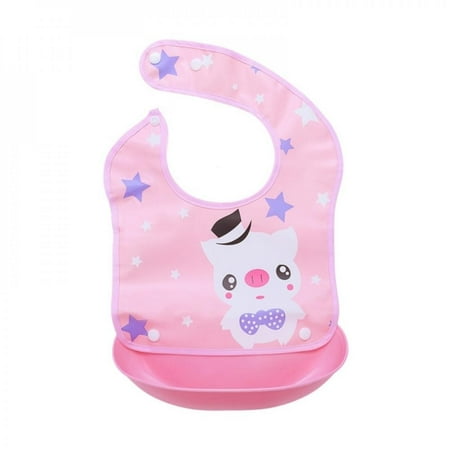 

Clearance! Baby Silicone Bibs - Waterproof Easy Wipe Silicone Bib for Babies Toddlers - Baby Feeding Bibs with Large Food Catcher Pocket - Travel Bibs for Baby Girl Boy