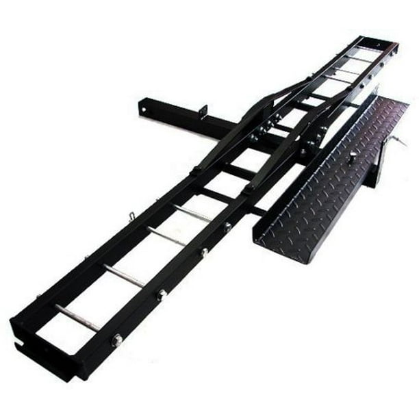 TMS 500LB Heavy Duty Motorcycle Dirt Bike Scooter Carrier Hitch Rack Hauler Trailer with Loading