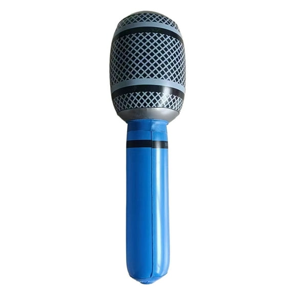 Inflatable Microphone Props - Lightweight, Colorful & Easy to Inflate, for Parties and Stage Performances