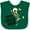 Green, variant on Inktastic Happy Halloween with Dancing Skeleton Boys or Girls Baby Bib