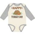 thumbnail image 3 of Inktastic Thanksgiving Happy Turkey Day Boys or Girls Long Sleeve Baby Bodysuit, 3 of 5