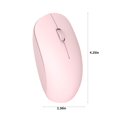 thumbnail image 3 of Latrodar 2.4G Wireless Mute Bluetooth Mouse Laptop Office Business Mouse Non-Toxic Pink 4.8x3.2 Inch Home Gadgets, 3 of 5