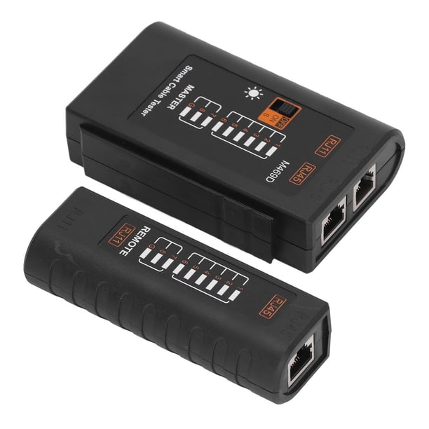 Detector De Cables, Probador De Cables De Detección Precisa Portátil Pantalla De Estado LED RJ45 RJ11 Para Comunicación