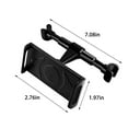 thumbnail image 3 of Tgbvmt Alloy Automobile Seat Vehicle-Mounted Rear Pillow Mobile Phone Frame Rotatable Telescopic Car Seat Back Phone Holder for Hands-Free Viewing and Convenient Use During Long Drives, 3 of 8