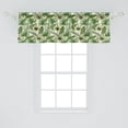 thumbnail image 2 of Ambesonne Leaves Window Valance, Hawaiian Elements in Green, 42" x 18", Green Cream Pale Green, 2 of 3