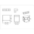 thumbnail image 5 of Decorotika Gama 35" Computer Desk with Shelves, White Melamine Veneer, 5 of 5