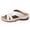 White, variant on Rokment Beach Flower Orthopedic Arch Support Walking Backless Sandals for Women 2026 Boho Comfortable Casual Leather Ortho Platform Wedge Low Heel Dress Slip on Slippers Black Size 6.5