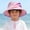 Pink a, variant on Kids' Pineapple Print Bucket Hat, Adjustable Cotton Sun Hat with Chin Strap for Beach and Summer Trips, 1-8 Years Pink b 2 Years