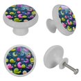 thumbnail image 4 of Snail Fluorescent Drawer Pulls with Screws, Round 4-Pack, Glow-in-the-Dark Knobs - Suitable for Cabinets, Wardrobes, Dressers, 4 of 6