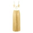 thumbnail image 4 of Elara Dresses For Women Summer New Pure Color Tube-Top Pleated Sleeveless Sling Dress, 4 of 6