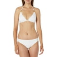 thumbnail image 3 of La Blanca Womens Halter Triangle Swimsuit Top 12 White, 3 of 4