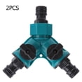 thumbnail image 1 of Pipe Y-type Connector, Y-type Connector, Plastic 4.3x4.1in 2Pcs Front Porch Yard For Balcony Garden Greening Projects, 1 of 8