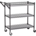 thumbnail image 2 of YOHKOH 3 Tier Heavy Duty Rolling Utility Cart, 18" x 30" x 36.6", Commercial Grade Metal, 2 of 8