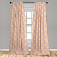 thumbnail image 4 of Ambesonne Sky Curtains, Sleeping Sun Cloud with Stars, Pair of 28"x95", Blush Yellow and Soft Blue, 4 of 4