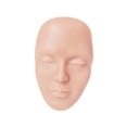 thumbnail image 3 of Maniquí de silicona para práctica facial 5D, con cejas suaves, delineador de ojos y labios, accesorio de enseñanza para maquillaje y práctica de Piel clara, 3 of 10
