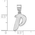 thumbnail image 4 of 14k White Gold Script Design Letter P Initial Pendant, 4 of 4
