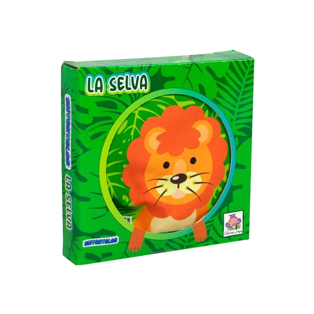 Libro de tela para bebés: Entretelas: La selva Blanco