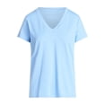 thumbnail image 5 of Time and Tru Women's Slub V Neck Tee with Short Sleeves, Sizes XS-XXXL, 5 of 5