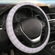 thumbnail image 5 of Fotbe Floral Purple Buffalo Plaid Funda para Volante Universal de 15 pulgadas, Accesorios para Auto para Hombre y Mujer, Protector de Volante Cómodo para SUV y Sedán, 5 of 6
