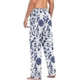thumbnail image 6 of Floral Ceramic Ghost Pajama Pants, Men's Lounge Pants Light with Drawstring and Pockets, Christmas New Year Birthday Father's Day Gifts, Medium, 6 of 7