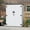 White, variant on Uforic Outdoor Storage Shed, Vertical Lockable Tool Storage Resin Shed for Garden, Garage, Patio, No Shelves Included, Brown
