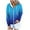 Blue, variant on Scyoekwg Womens Coats Gradient Color Casual Lightweight Trendy Zipper Drawstring Hooded Sweatshirt Hoodies Coats with Pocket Loose Long Sleeve Fall Coats Jacket(Army Green,L)