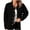 Black, variant on Jamicy Cropped Cardigan for Women 2025 Fall Women's Long Sleeve Sweater Cardigan Cable Knit Open Front Button Outwear Coats