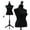 Black, variant on CL.HPAHKL Female Mannequin Torso Manikin Dress Form 49.6-63.4 Inch Height Adjustable Female Dress Model Display Torso Body Tripod Stand Clothing Forms,White