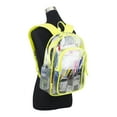 thumbnail image 2 of Fuel Unisex Clear Backpack and Drawstring Bundle, Citrus Yellow, 2 of 6