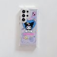 thumbnail image 1 of Funda de teléfono con dibujos animados Sanrio Kuromi Melody Kitty Cat para Samsung Galaxy S23 S22 Plus S23 Ultra Funny Couple Anti-drop Hard PC Cover Fivean LED, 1 of 2