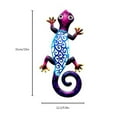 thumbnail image 3 of JINSIJU Gecko Shaped Wall Decoration Wrought Iron Hollowed Hanging Craft, 3 of 7