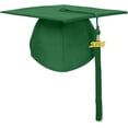 thumbnail image 6 of 6Pcs Misscom Matte Graduation Cap Gown Set with 2025 Tassel for High School and Bachelor Graduation dress robe ,Emerald green,51FF(5'6 "to 5' 8" ), 6 of 6