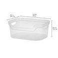 thumbnail image 3 of Sterilite Medium Open Bin Plastic, Clear, Set of 8, 3 of 10