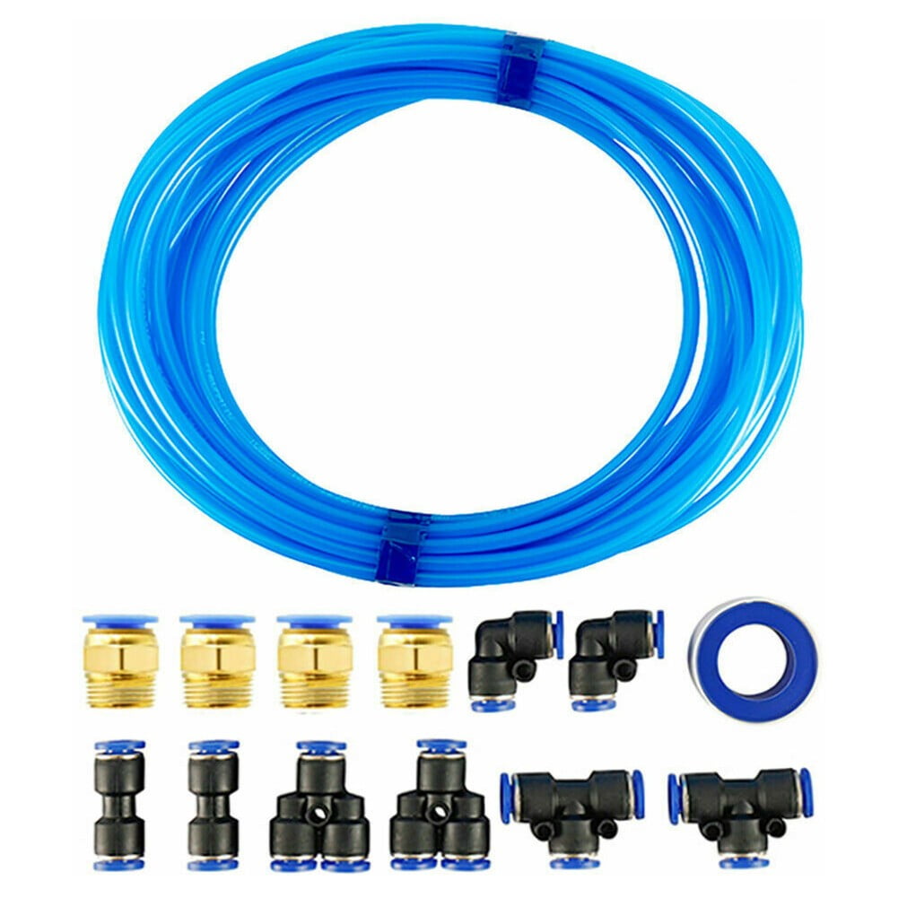 Pneumatic 6Mm Od 4Mm Id Polyurethane Pu Air Hose Pipe Tube Kit, 10 Meter 32.8Ft