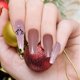 thumbnail image 4 of Uñas postizas navideñas Uñas con rayas y copos de nieve Uñas postizas navideñas para mujeres y niñas, 4 of 5