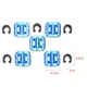 thumbnail image 5 of Soidarity Abrazadera fija tipo C, 5 uds., Cable de freno, guía para bicicleta, tubo profesional, Clip en forma de C de aluminio, suministros para ciclismo Ciclismo azul Soidarity OD0286-03, 5 of 5
