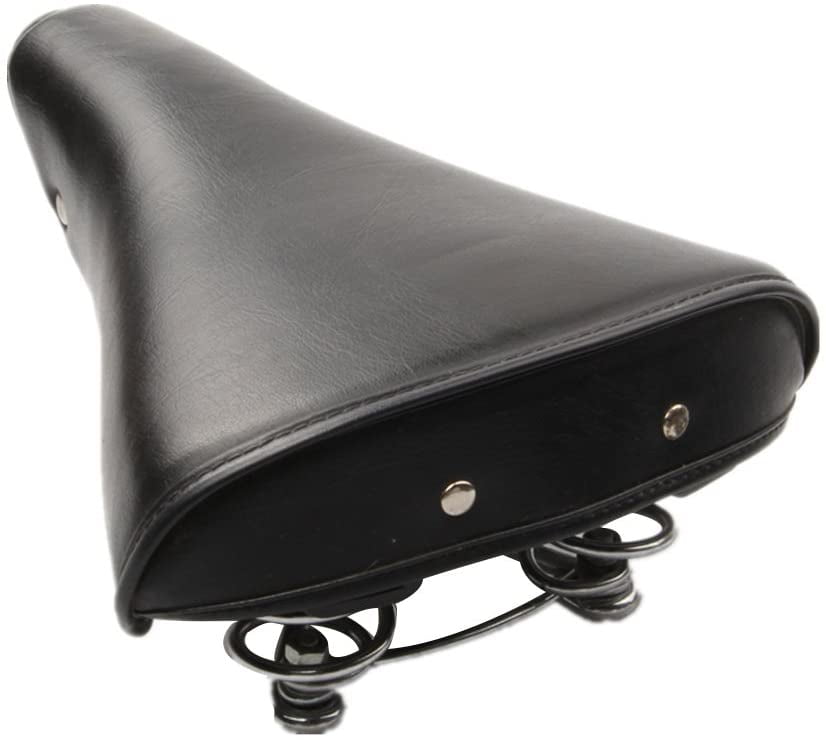 vintage leather bike seat