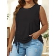 thumbnail image 2 of Oryer Plus Size Tank Tops for Women, Round Neck Sleeveless Casual Womens Blouse Trendy Tunic Summer Shirts for Women 1X-5X, 2 of 7
