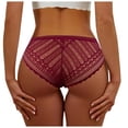 thumbnail image 1 of Braguitas de bikini de encaje sexy de cintura baja para mujer: invisibles, suaves y transpirables, sin costuras, regalo perfecto para ella, para todas las estaciones., 1 of 5