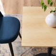 thumbnail image 6 of Dining Table, Square, Wood, Black Brown Natural, Modern Contemporary Urban Design, Kitchen Room Cafe Bistro Restaurant Hospitality, 6 of 6