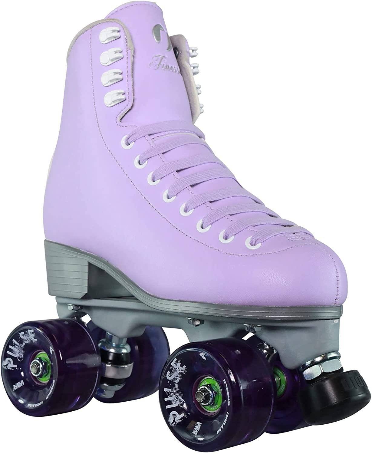 Women Outdoor High Top Roller Skates Size 4-11 With Atom Pulse Wheels 