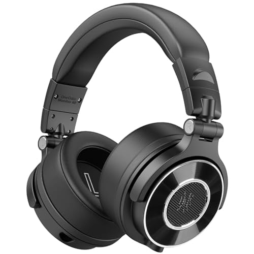 OneOdio Monitor 60 Auriculares de Estudio Profesionales - Auriculares de Grabación con Cable, Audio de Alta Resolución, Orejeras Suaves y Cómodas, Adaptador de 6,35 mm para Seguimiento de Mezcla DJ Ma