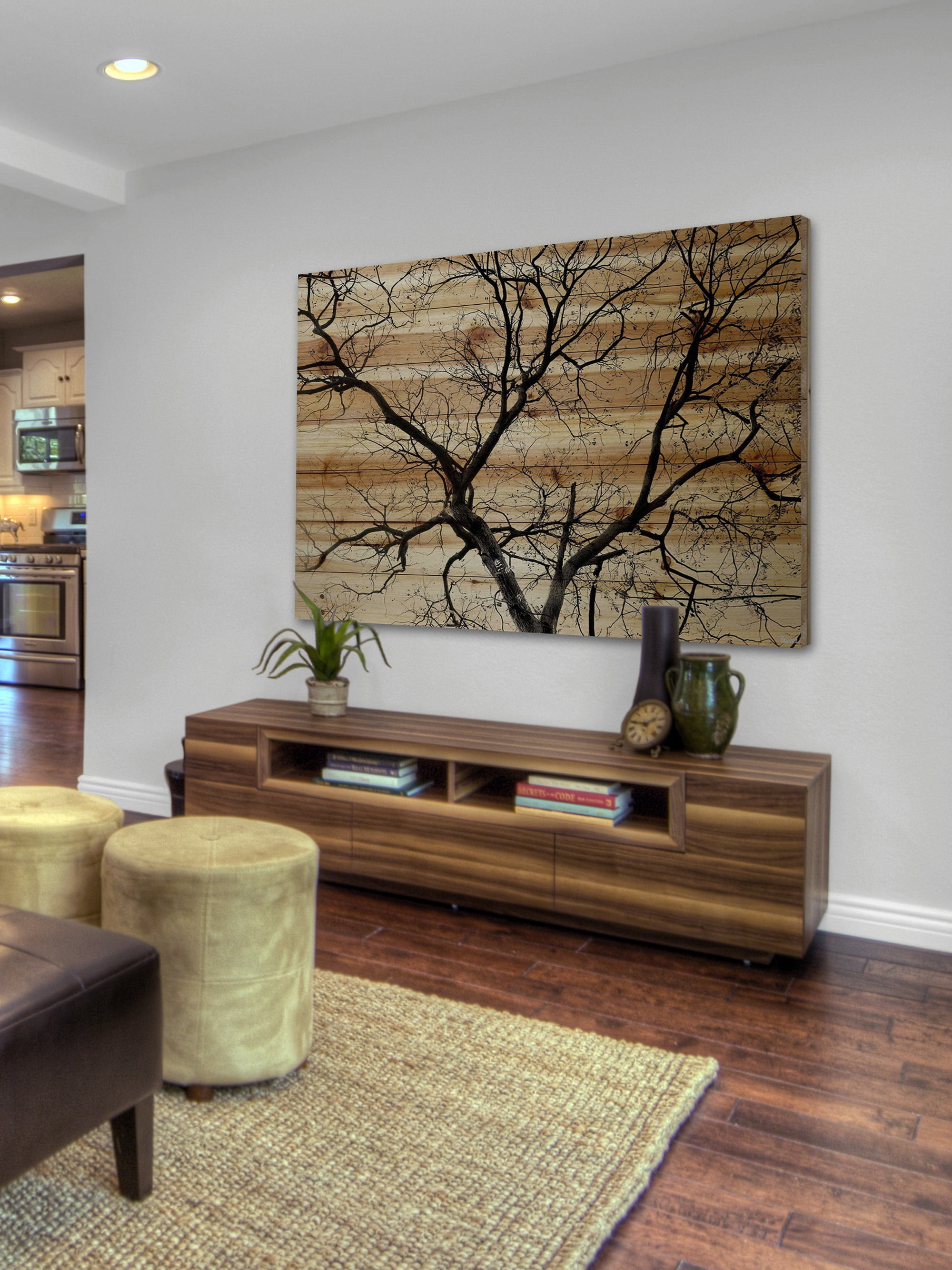 Parvez Taj Branching Out III Pinewood Wall Art, 12" x 18"