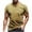 Yellow, variant on Cameland Men Casual Round Neck Flower 3D Digital Printing Pullover Fitness Sports Shorts Sleeves T Shirt Blouse