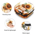 thumbnail image 3 of Watercolor Thanksgiving Pumpkin Sunflower Flowers Leaves Sanitary Napkin Storage Bag, Zipper Menstrual Cup Pouch Feminine Menstruation First Period Pads Holder for Girls Women Ladies, 3 of 6
