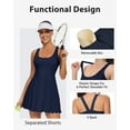 thumbnail image 5 of Womens Tennis Dress,Workout Dress with Built-in Bra & Shorts Pockets Summer Dress for Golf Athletic Dresses for Women, 5 of 7